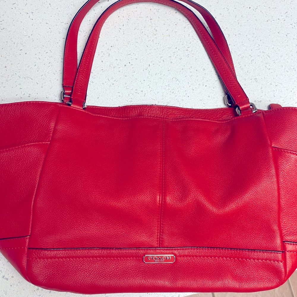 Coach double strap purse